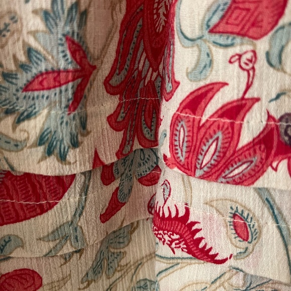 Lord & Taylor summer shirred printed skirt size XL - Picture 2 of 4